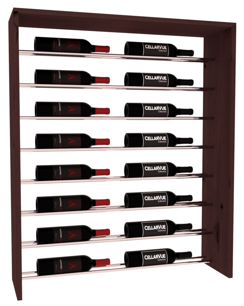 InstaCellar 35" Horizontal Top Display – Knotty Alder / Walnut stained
