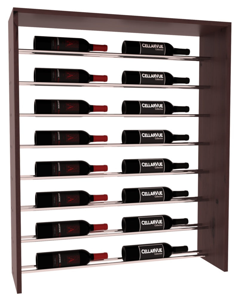 InstaCellar 35" Horizontal Top Display – Knotty Alder / Walnut stained