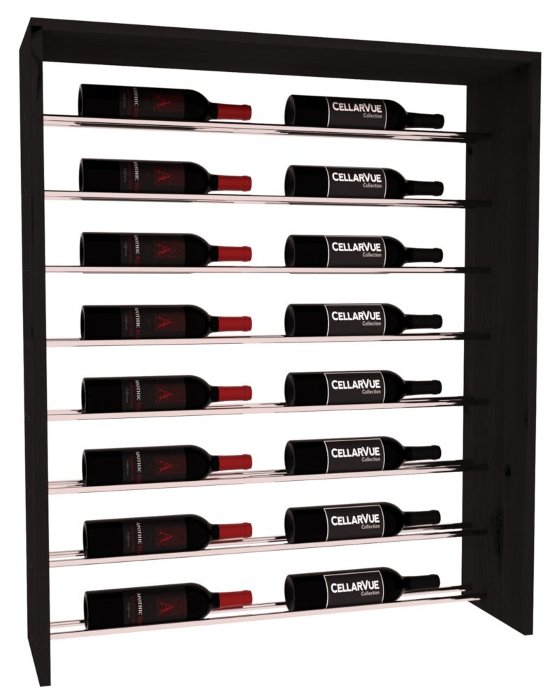 InstaCellar 35" Horizontal Top Display – Knotty Alder / Black stained