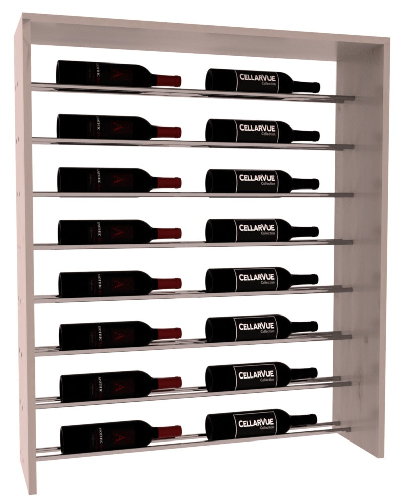 InstaCellar 35" Horizontal Top Display – Knotty Alder / Greywash stained