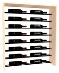 InstaCellar 35" Horizontal Top Display – Black Metal Rods – Ponderosa Pine / Unstained