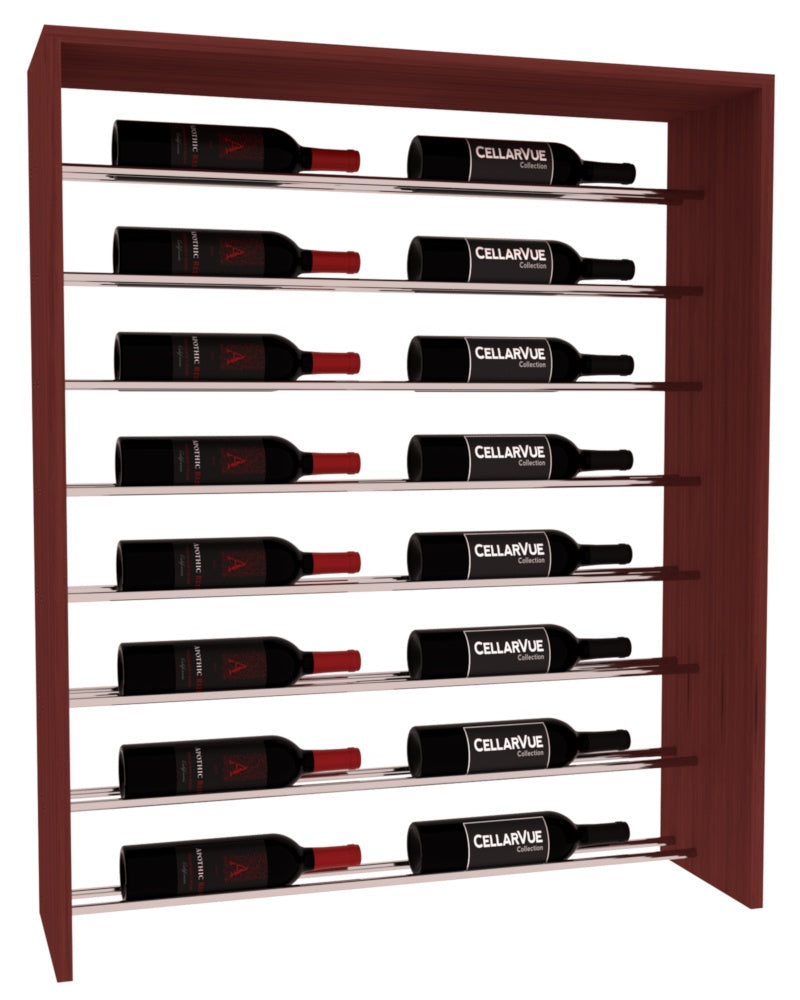 InstaCellar 35" Horizontal Top Display – Grand Mahogany / Cherry stained