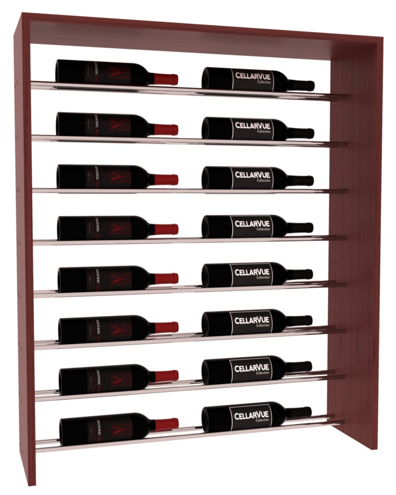 InstaCellar 35" Horizontal Top Display – Grand Mahogany / Cherry stained