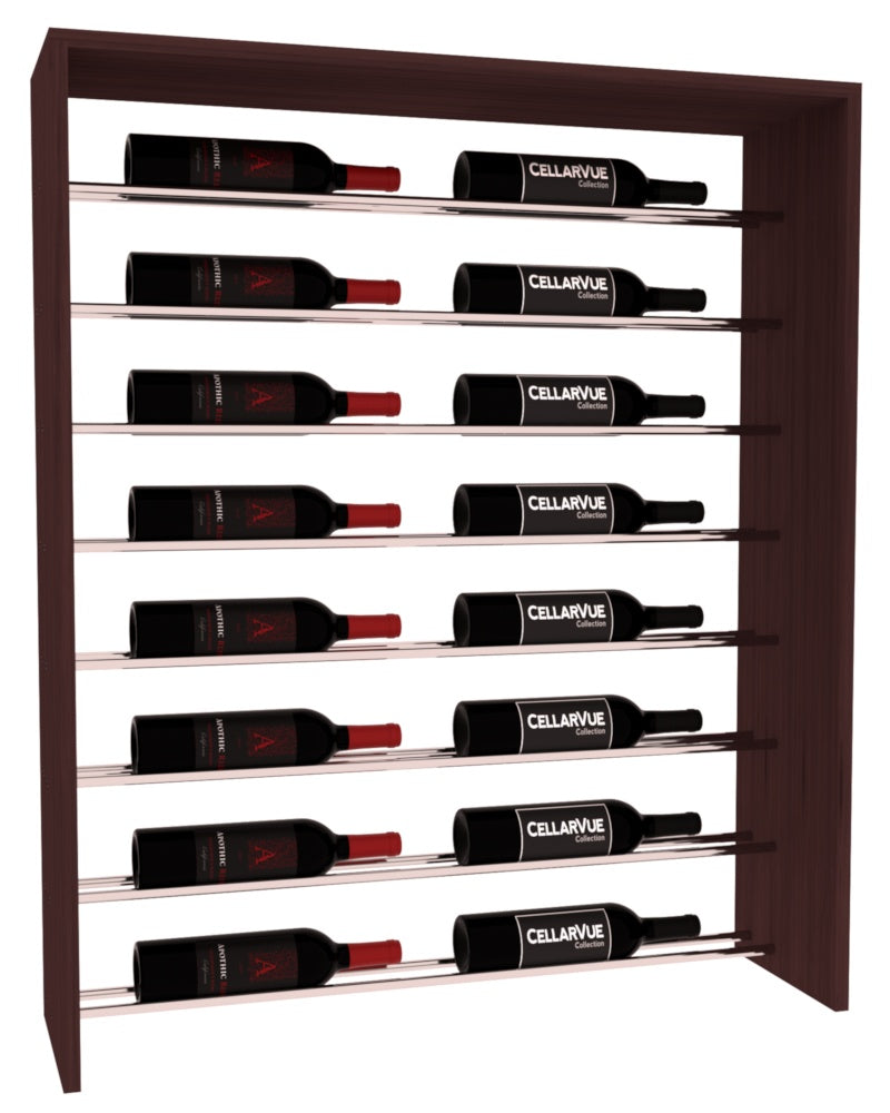 InstaCellar 35" Horizontal Top Display – Grand Mahogany / Walnut stained