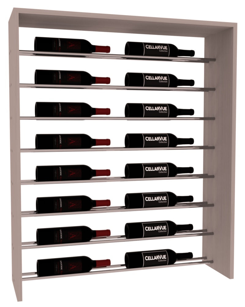 InstaCellar 35" Horizontal Top Display – Grand Mahogany / Greywash stained