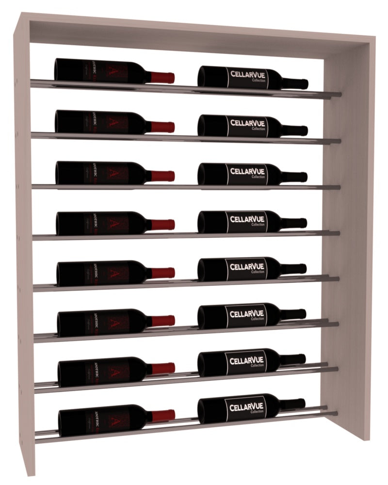InstaCellar 35" Horizontal Top Display – Gunmetal Rods – Grand Mahogany / Greywash stained