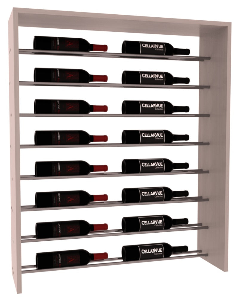 InstaCellar 35" Horizontal Top Display – Gunmetal Rods – Grand Mahogany / Greywash stained