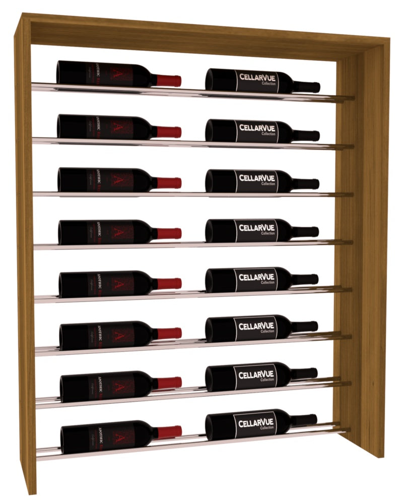 InstaCellar 35" Horizontal Top Display – Premium Redwood / Oak stained