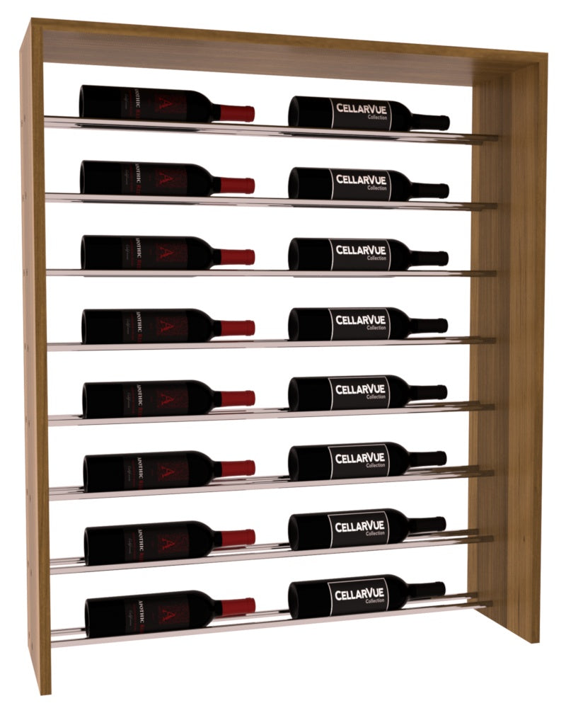 InstaCellar 35" Horizontal Top Display – Premium Redwood / Oak stained