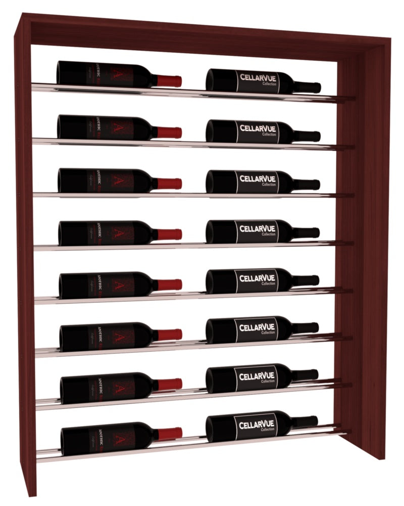 InstaCellar 35" Horizontal Top Display – Premium Redwood / Cherry stained