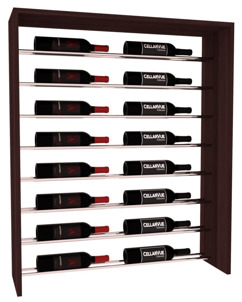 InstaCellar 35" Horizontal Top Display – Premium Redwood / Walnut stained