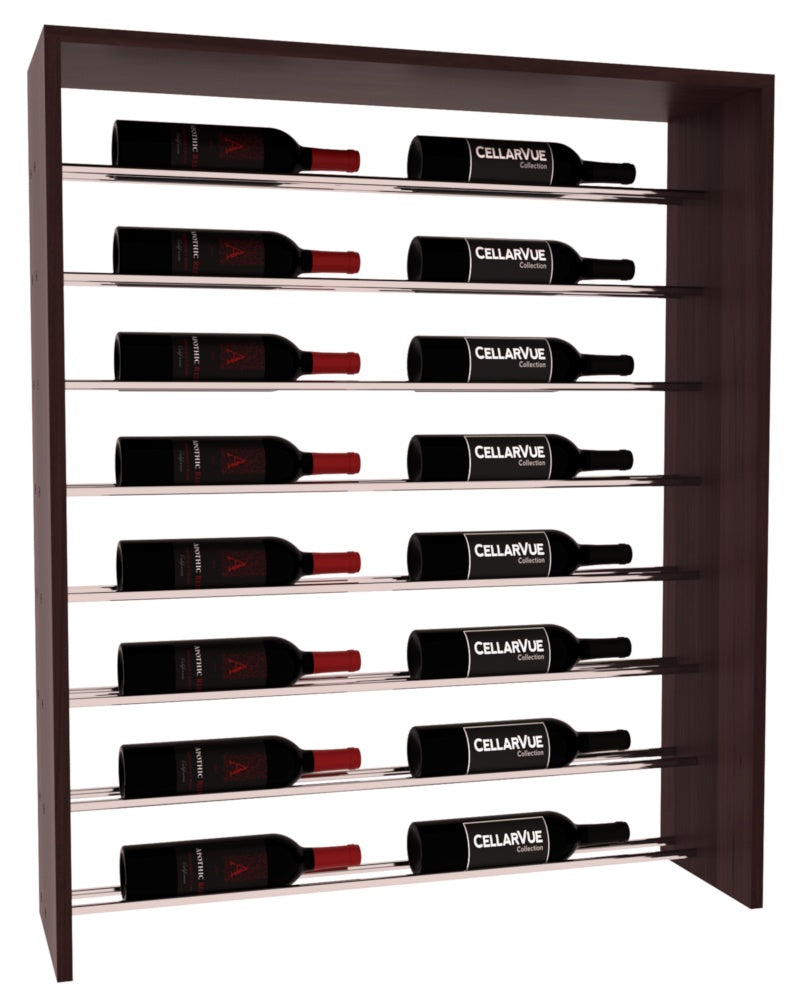 InstaCellar 35" Horizontal Top Display – Premium Redwood / Walnut stained