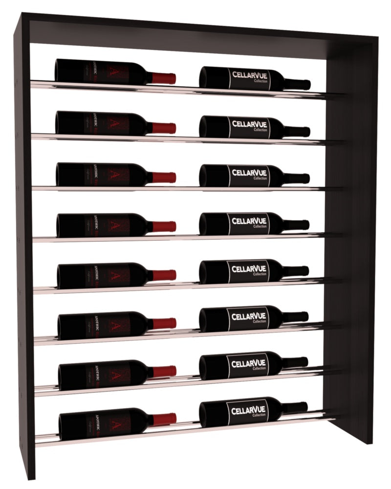 InstaCellar 35" Horizontal Top Display – Premium Redwood / Black stained