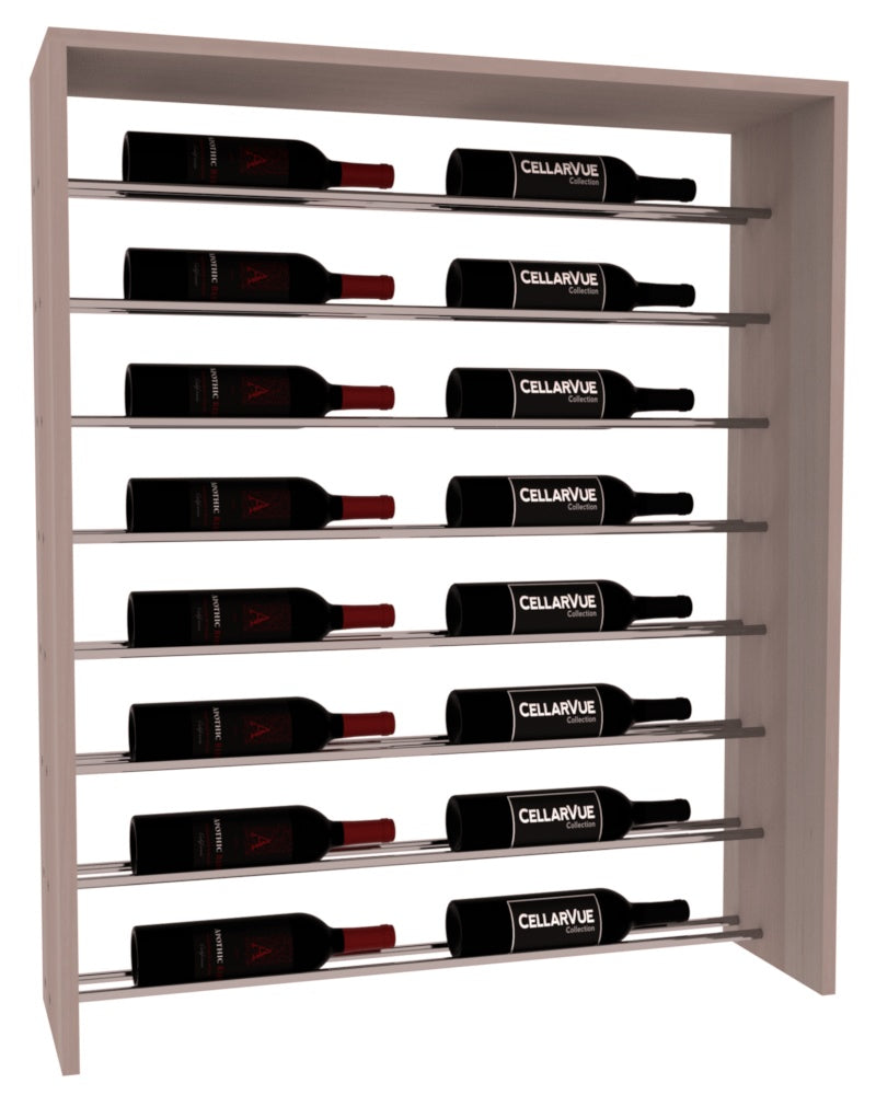 InstaCellar 35" Horizontal Top Display – Premium Redwood / Greywash stained