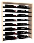 InstaCellar 35" Horizontal Double Deep Top Display – Black Metal Rods – Ponderosa Pine / Unstained