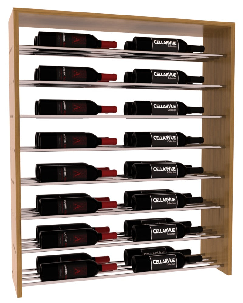InstaCellar 35" Horizontal Double Deep Top Display – Grand Mahogany / Cherry stained