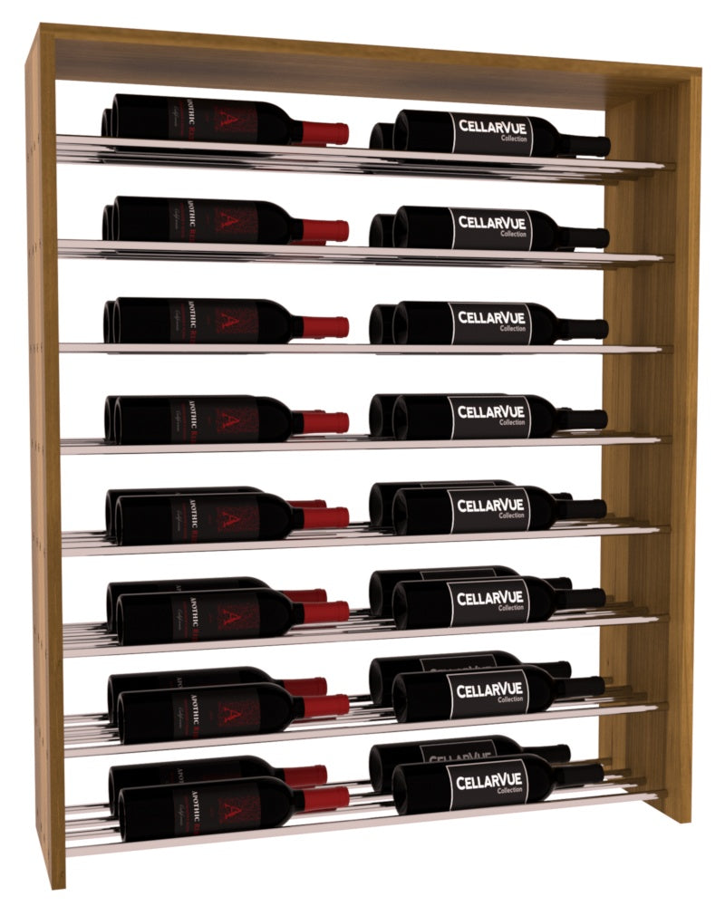InstaCellar 35" Horizontal Double Deep Top Display – Premium Redwood / Cherry stained