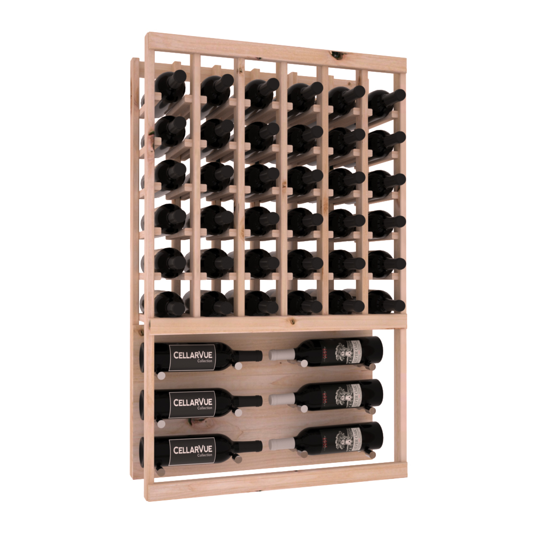 InstaCellar 26" Top Showcase Display – Ponderosa Pine / Walnut stained