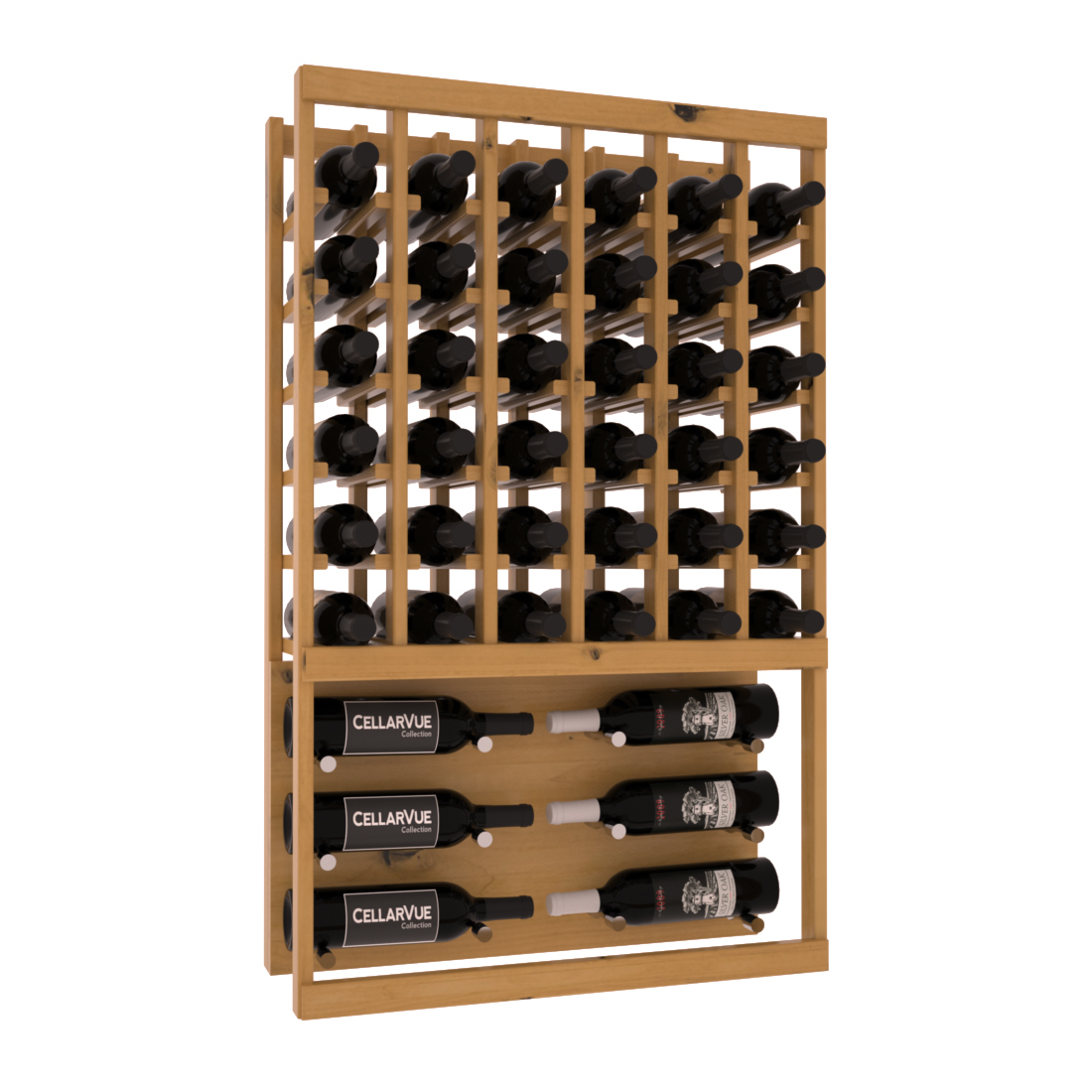InstaCellar 26" Top Showcase Display – Ponderosa Pine / Unstained
