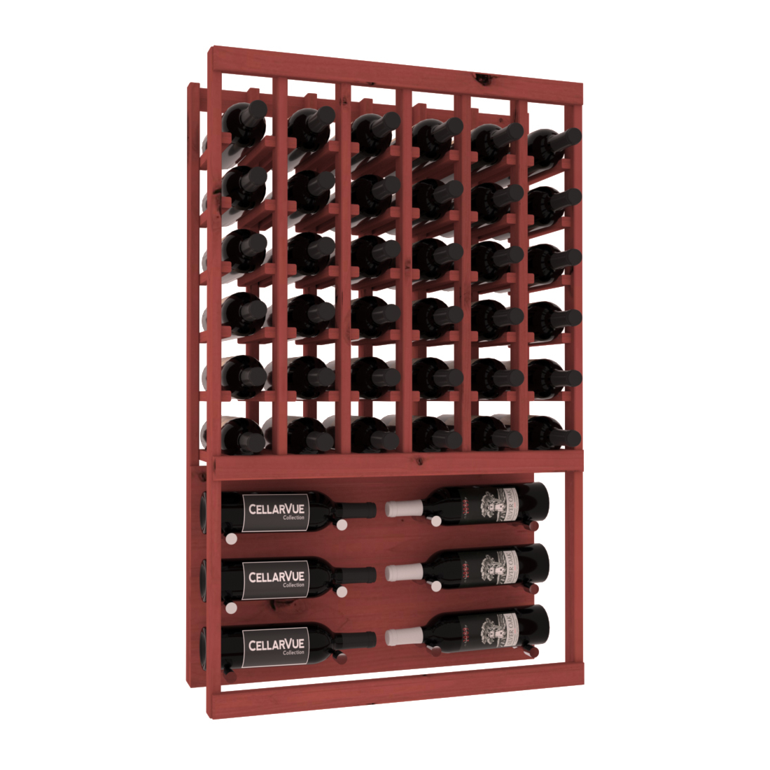 InstaCellar 26" Top Showcase Display – Knotty Alder / Black stained