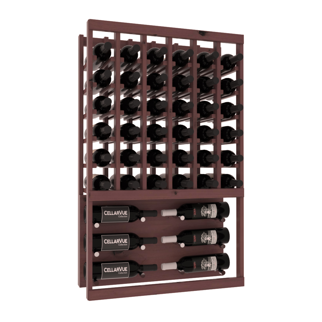 InstaCellar 26" Top Showcase Display – Knotty Alder / Oak stained