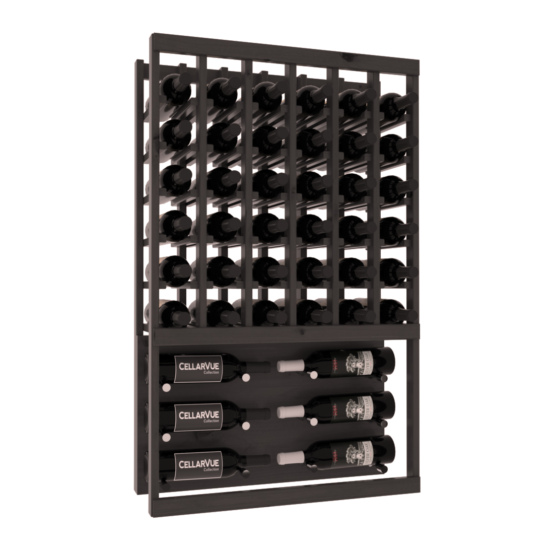 InstaCellar 26" Top Showcase Display – Grand Mahogany / Walnut stained