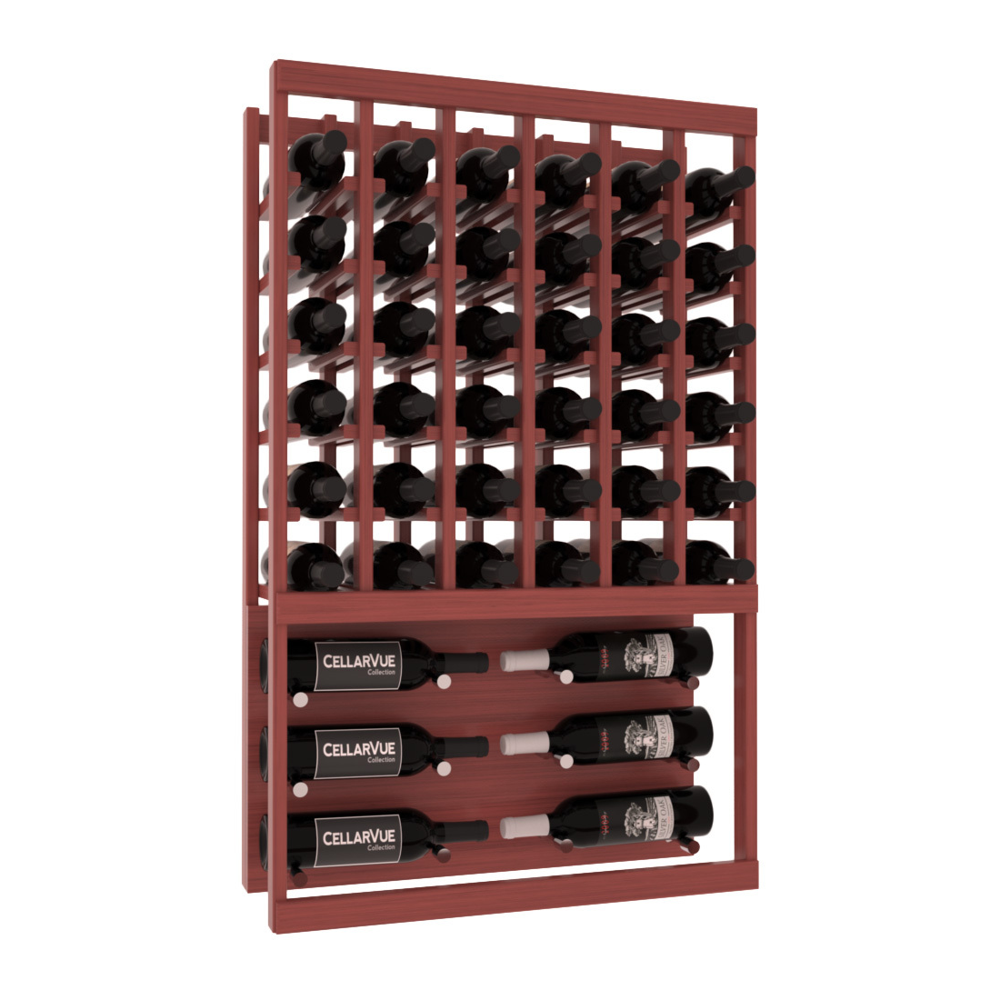 InstaCellar 26" Top Showcase Display – Grand Mahogany / Oak stained