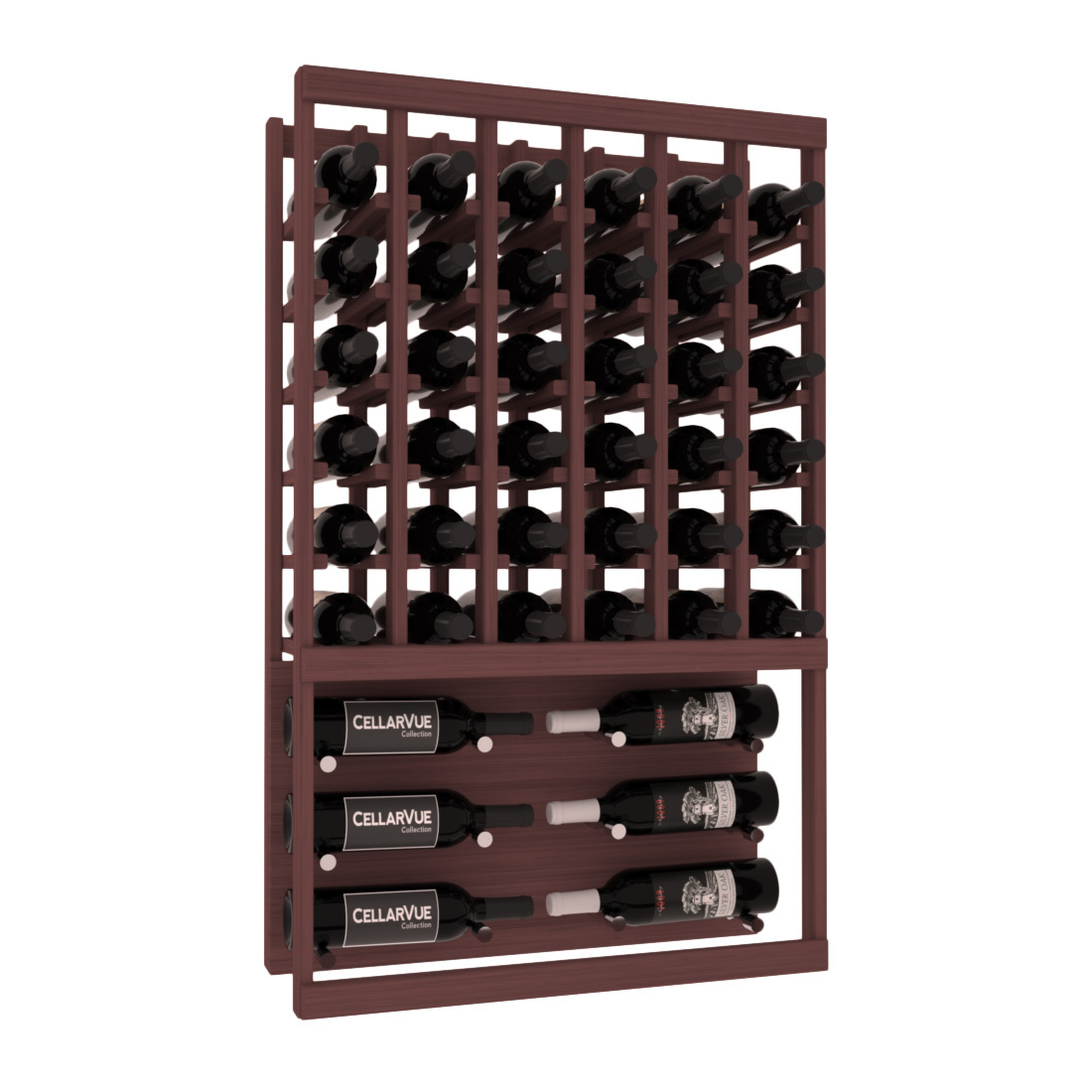 InstaCellar 26" Top Showcase Display – Grand Mahogany / Cherry stained