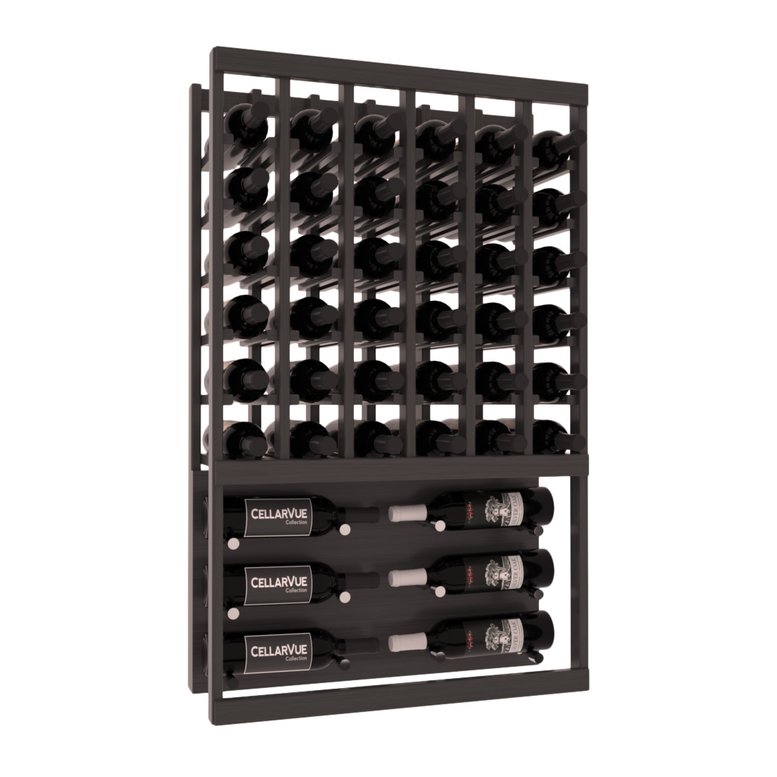 InstaCellar 26" Top Showcase Display – Premium Redwood / Greywash stained