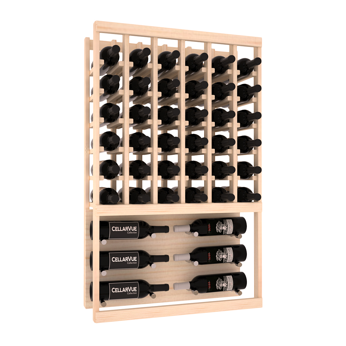 InstaCellar 26" Top Showcase Display – Premium Redwood / Unstained