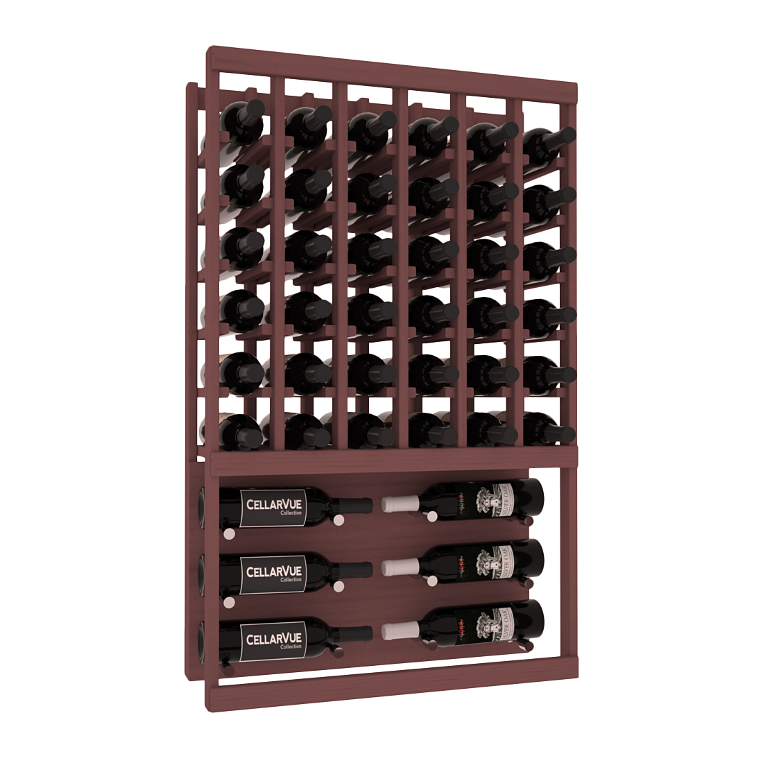 InstaCellar 26" Top Showcase Display – Knotty Alder / Black stained