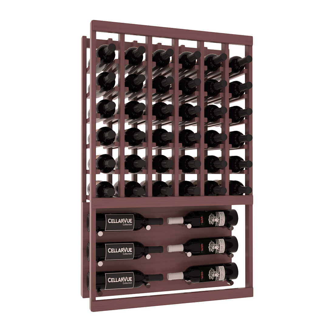 InstaCellar 26" Top Showcase Display – Knotty Alder / Cherry stained