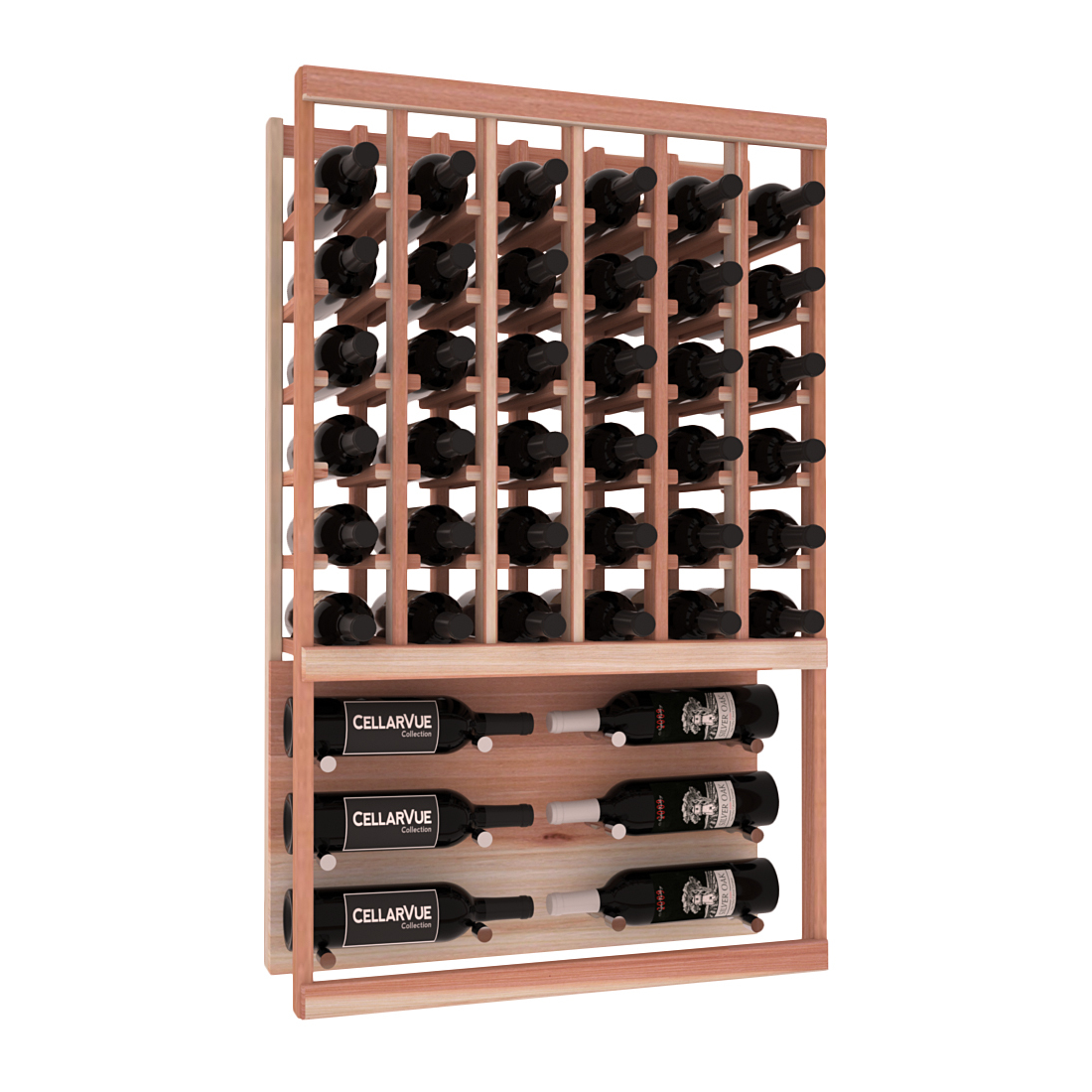 InstaCellar 26" Top Showcase Display – Grand Mahogany / Black stained