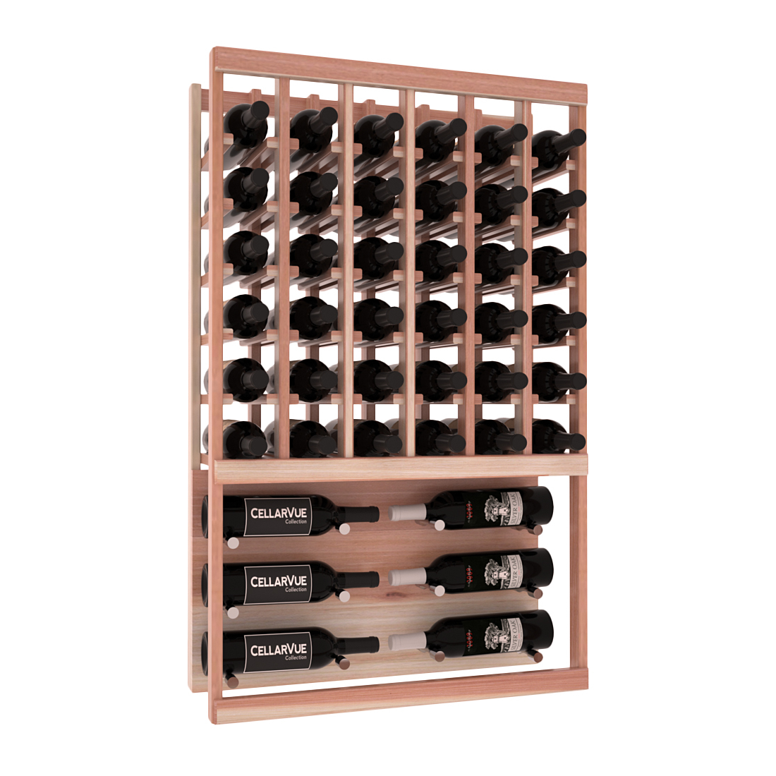 InstaCellar 26" Top Showcase Display – Grand Mahogany / Unstained