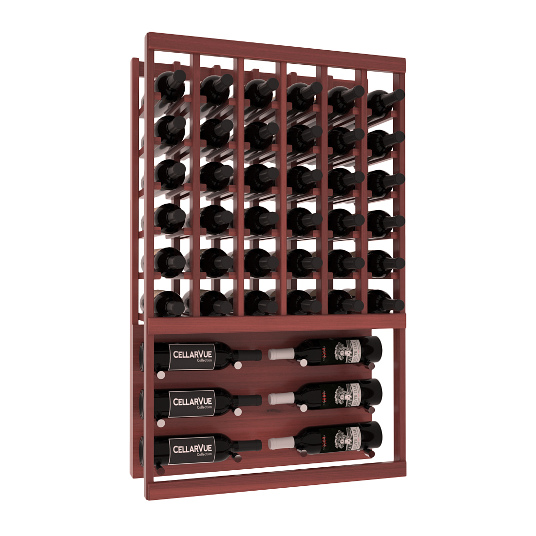 InstaCellar 26" Top Showcase Display – Knotty Alder / Cherry stained