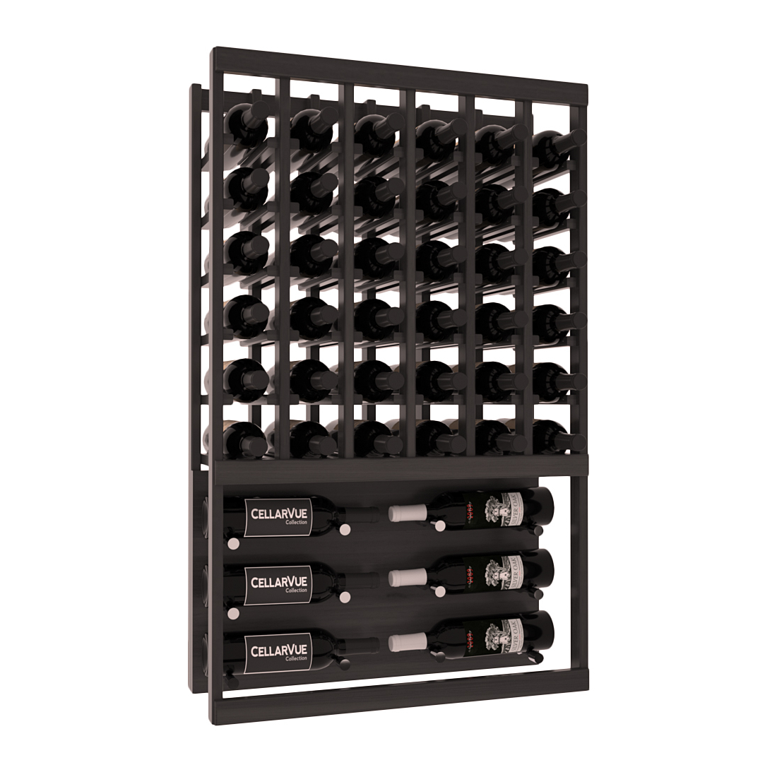 InstaCellar 26" Top Showcase Display – Premium Redwood / Walnut stained
