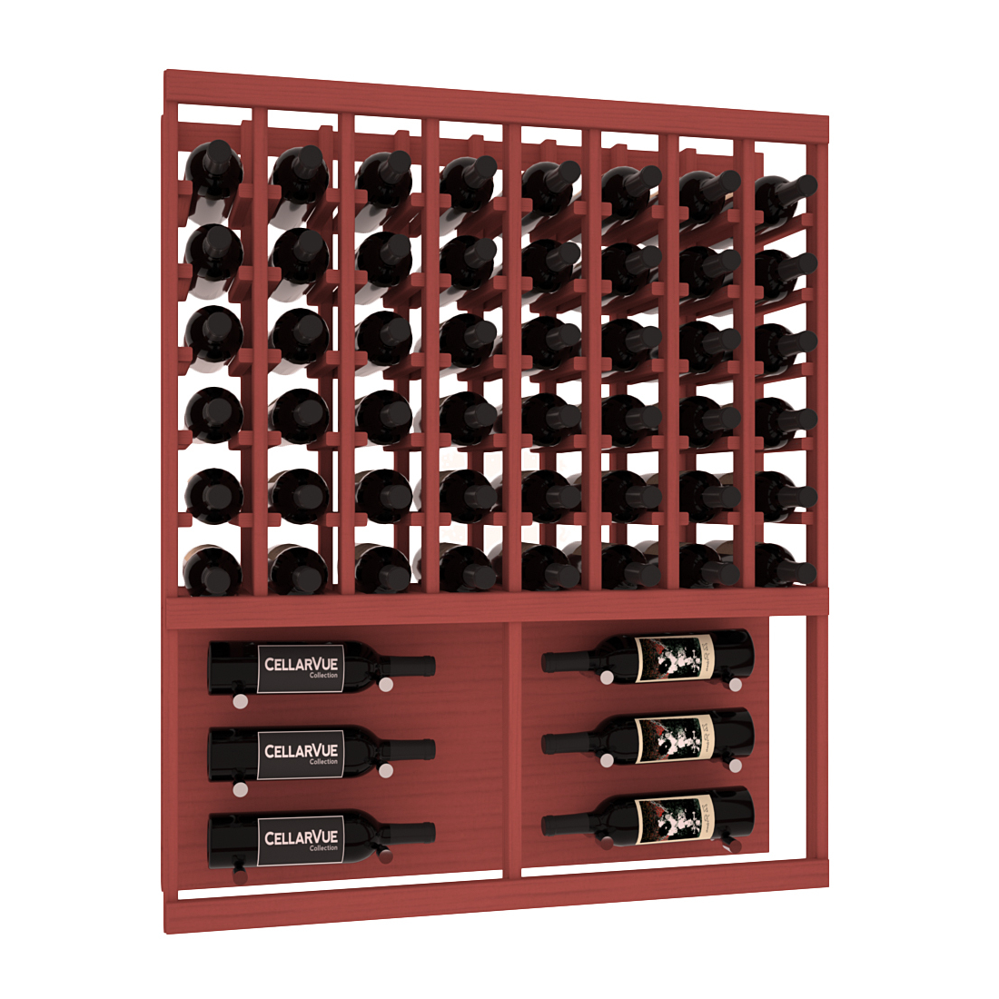 InstaCellar 35" Top Showcase Display – Knotty Alder / Unstained