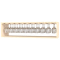 GrandCellar™ 10 Column Full-Depth Stemware Rack – 12" – White Oak / Unstained