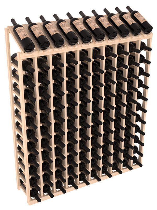 Retail Display-Top Wine Rack 10x12 – Ponderosa Pine / Unstained