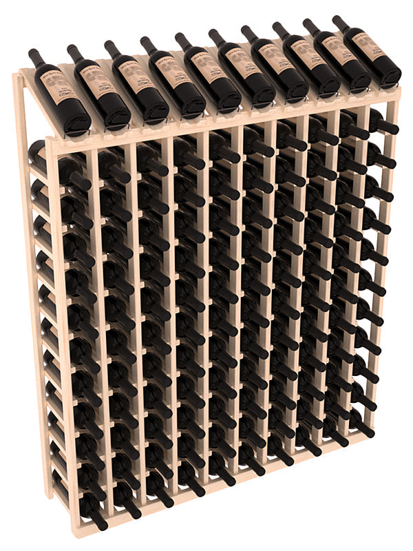 Retail Display-Top Wine Rack 10x12 – Knotty Alder / Unstained