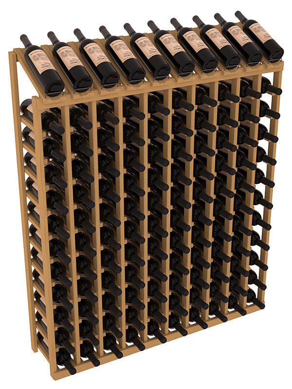 Retail Display-Top Wine Rack 10x12 – Ponderosa Pine / Unstained