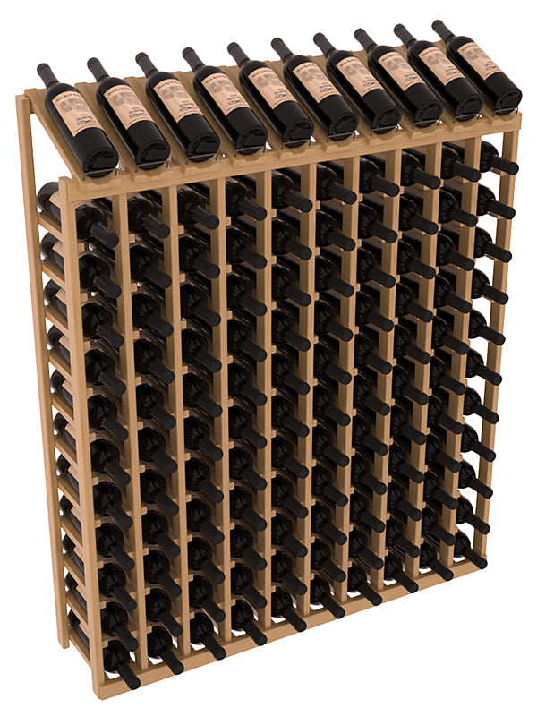 Retail Display-Top Wine Rack 10x12 – Knotty Alder / Unstained