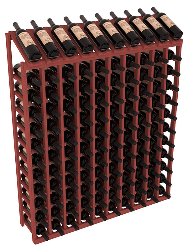 Retail Display-Top Wine Rack 10x12 – Ponderosa Pine / Oak stained