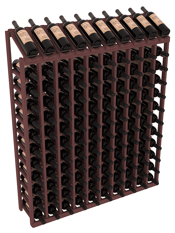 Retail Display-Top Wine Rack 10x12 – Ponderosa Pine / Oak stained