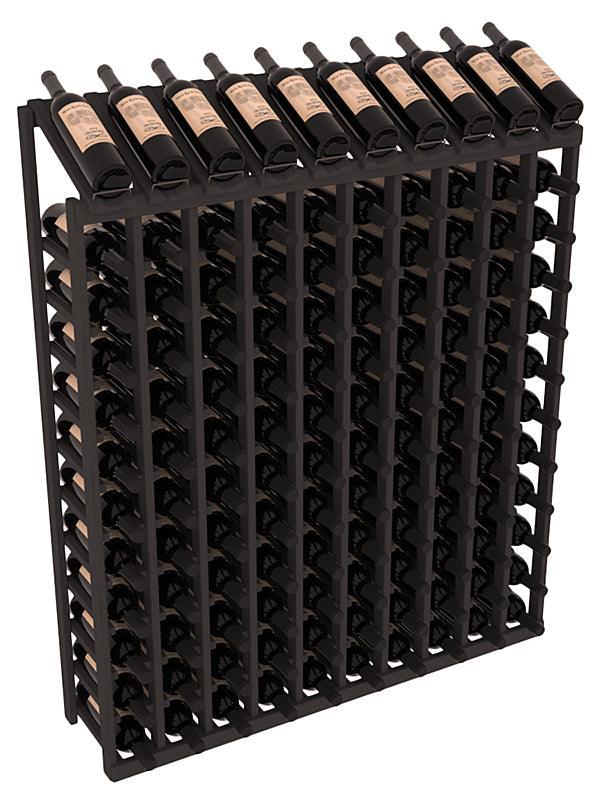 Retail Display-Top Wine Rack 10x12 – Ponderosa Pine / Cherry stained