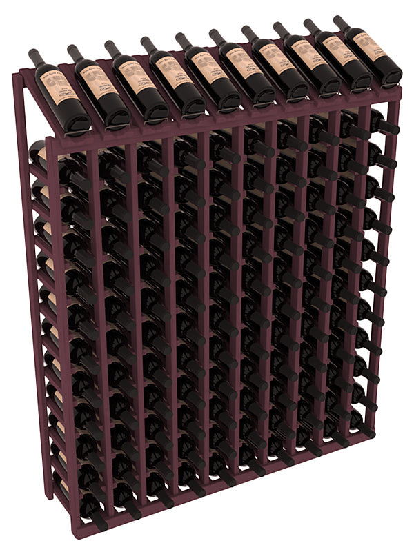 Retail Display-Top Wine Rack 10x12 – Ponderosa Pine / Cherry stained