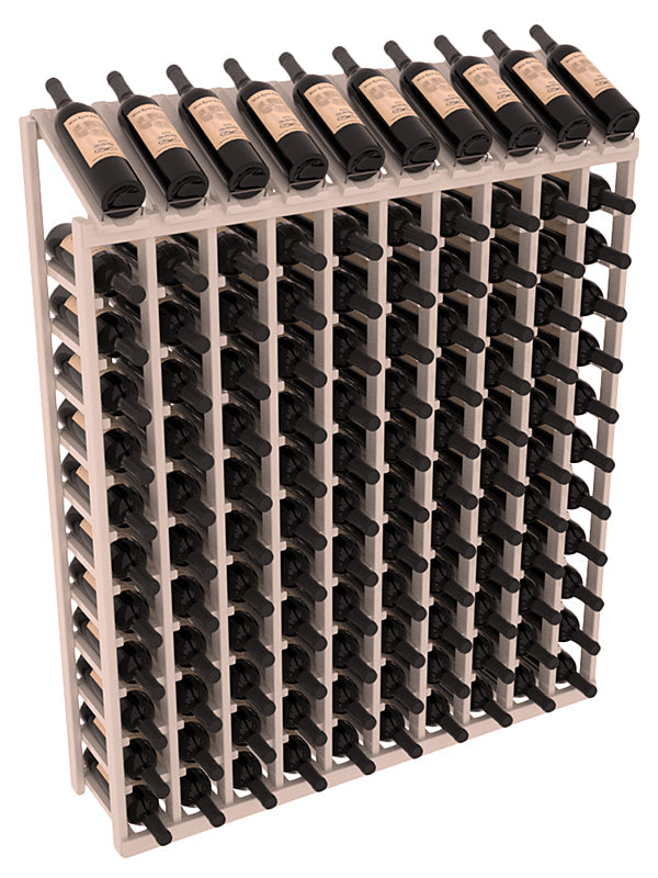 Retail Display-Top Wine Rack 10x12 – Ponderosa Pine / Walnut stained
