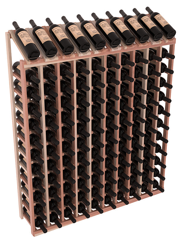 Retail Display-Top Wine Rack 10x12 – Grand Mahogany / Cherry stained