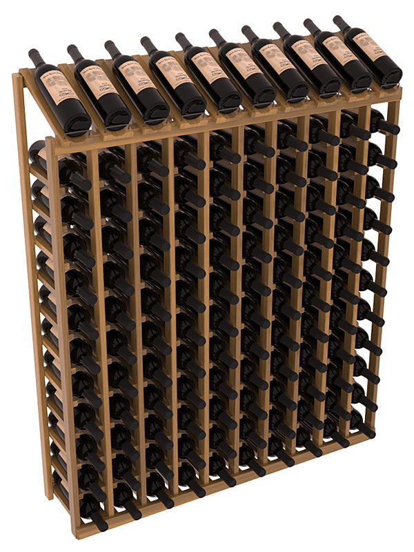 Retail Display-Top Wine Rack 10x12 – Grand Mahogany / Cherry stained
