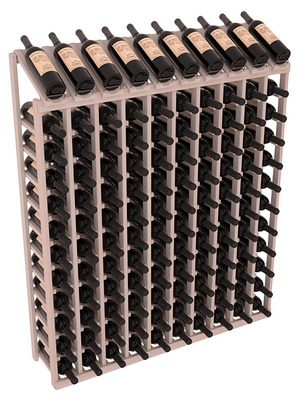 InstaCellar 10 Column, 12R Display Top Rack – Redwood / Black stained